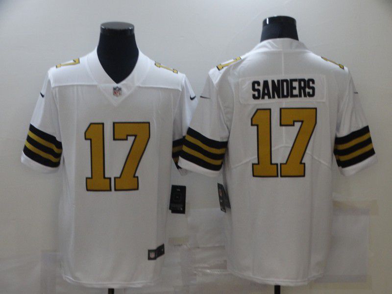 Men New Orleans Saints 17 Sanders White Nike Limited Vapor Untouchable NFL Jerseys